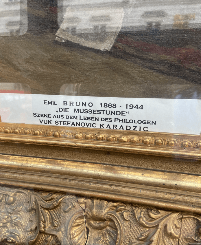 Slika je ulje na platnu i nalazi se u originalnom ramu, Foto- Sanja Paunović/Globalna mreža.rs